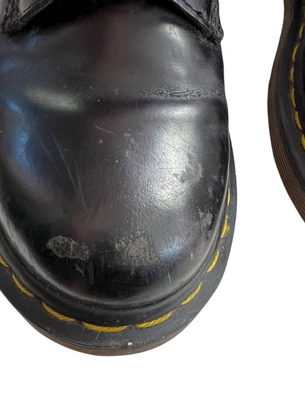 Dr Martens boots 1460 smooth black leather pink laces womens 6 combat docs - Picture 11 of 15
